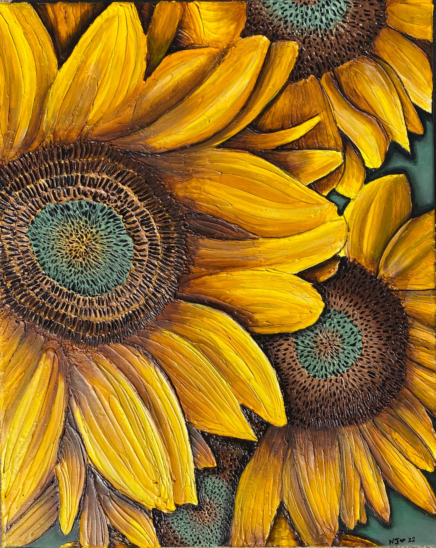 Textured Sunflowers